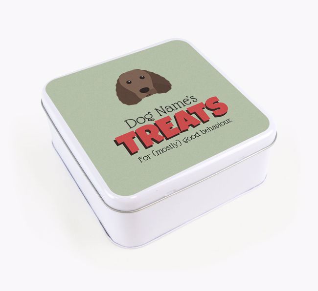 Personalised Retro Design Square Tin for your {breedFullName}